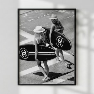 Chanel Surfer Girl Poster - Etsy