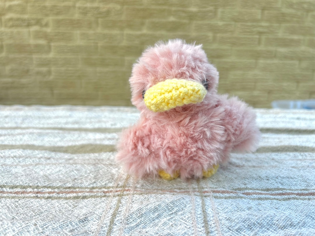 Handmade Crochet Duck Toy in Pink Jumper main image 1