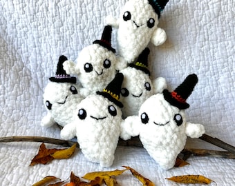 Crochet Soft Ghost Plushie Ready to Ship