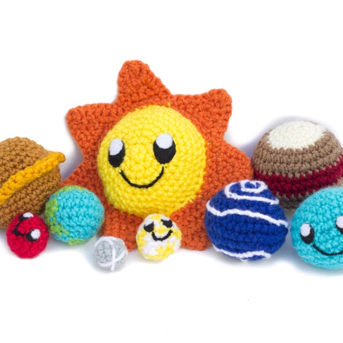 Solar System Play Set Crochet Solar System Mobile Toddler Etsy