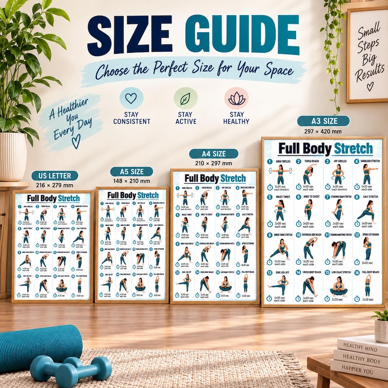 Basic Exercise Plan.pdf Buy Full Body Stretching Exercises Printable Daily Flexibility ...