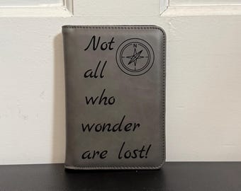 Personalized Leather Passport Cover | Custom Engraved Travel Wallet (Made to Order)
