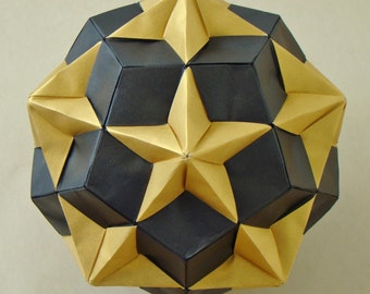 Origami Diagrams - Compound of Dodecahedron and Great Dodecahedron