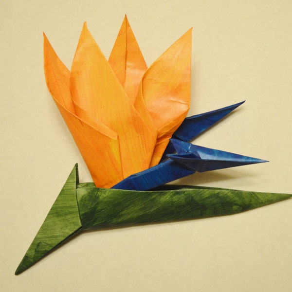 Origami Diagrams - Bird-of-Paradise flower