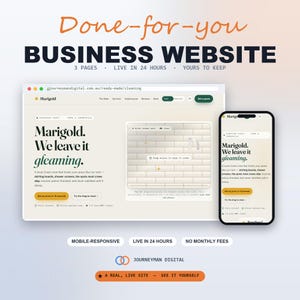 Custom 3-Page Business Website – Built in 24h, Mobile-Responsive, You Own Files (Digital Product)