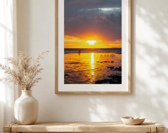 Tramonto sulla costa gallese