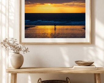 Tramonto sulla costa gallese