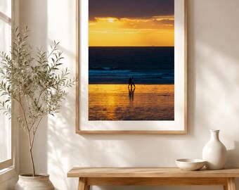 Tramonto sulla costa gallese
