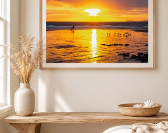 Tramonto sulla costa gallese