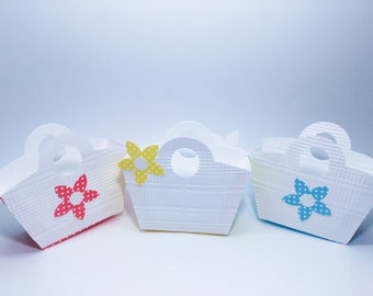 Small Gift baskets, Mini baskets, Polka dots Small gift baskets, Gift Card Holders, Teachers gift, cookie pouch