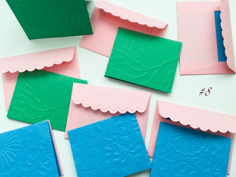 Handmade Mini Cards Mini Envelopes Wcards Etsy