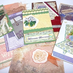 Handcrafted Collage Greeting Card Set: All Occasions, USA Made