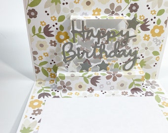 Happy Birthday Pop up cards - step up cards - kid’s birthday- adults birthday