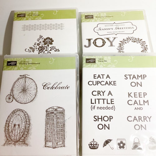 Stampin' Up RETIRED Cling Stamp Sets 2022 Etsy