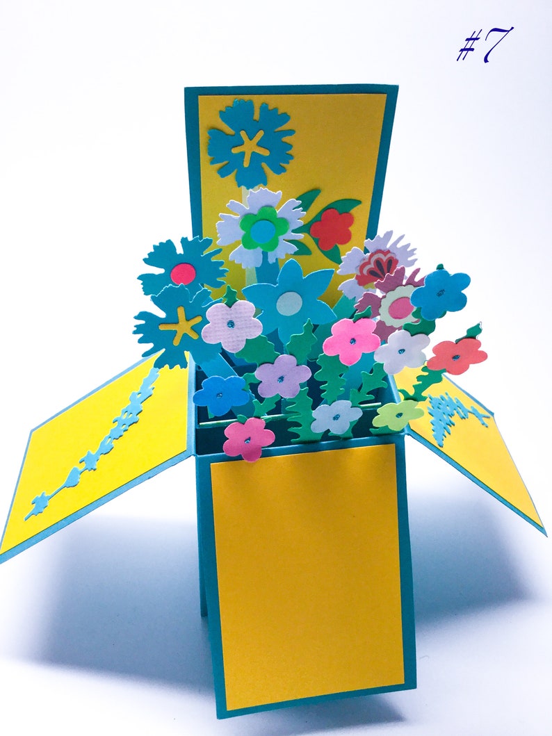 Fancy Hand made cards Pop Up box card Stampin Up cards Etsy