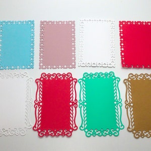 Dry embossed cardstock Embossed card fronts scrapbook embellishments image 8