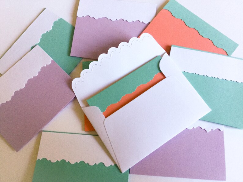 Handmade Mini Cards Mini Envelopes Wcards Etsy