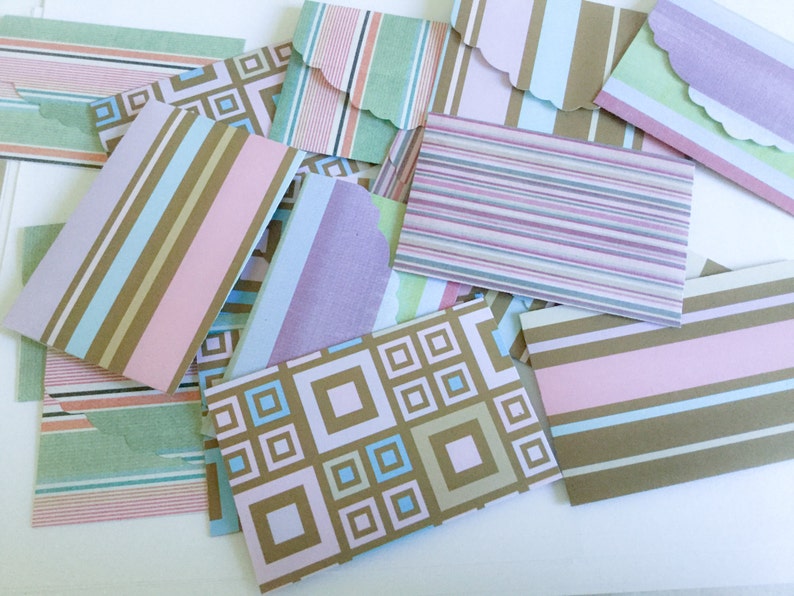 Geometrical shapes business card holders Floral Mini Envelopes Wild Animal prints flower envelopes Gift card envelopes
