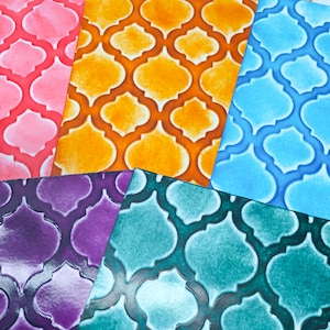 Embossed A2 Card Fronts: Glossy DIY Paper Crafts
