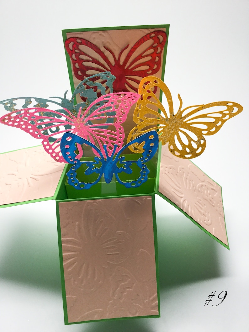 pop open box with butterflies