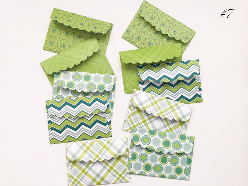 Handmade Mini Cards Mini Envelopes Wcards Etsy