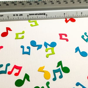 Music Notes Confetti pastel confetti Musical Instruments confetti Table sprinkle Pick your color birthday party decoration image 5