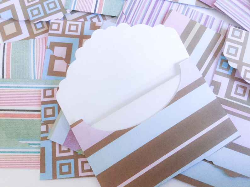 Geometrical shapes business card holders Floral Mini Envelopes Wild Animal prints flower envelopes Gift card envelopes