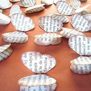 Boekafdruk vlinders, vlinders journaling, vlinderversieringen, Poolse bruiloft, witte bruiloft, doop, eerste communie