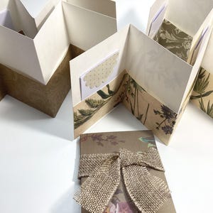 Multi Geschenkkartenhalter, Bauchband, mehrere, Geschenkkarten, Akkordeon, Broschüre, Geschenk für Lehrer, Geschenkkartenhalter, handgemacht, Wcards, Geburtstag