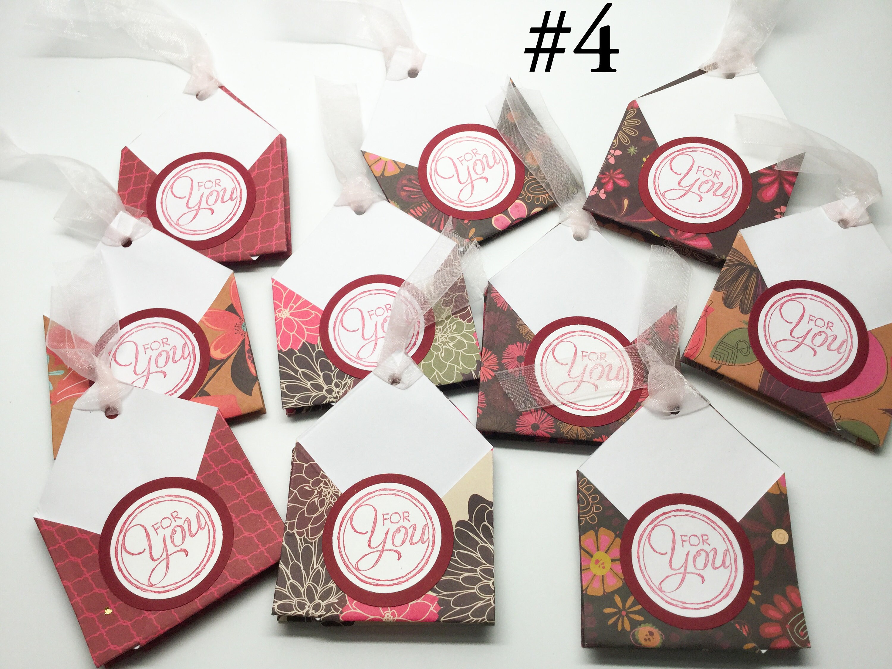 Tea Bag Holders gift card holders Tea party Favors hand Etsy