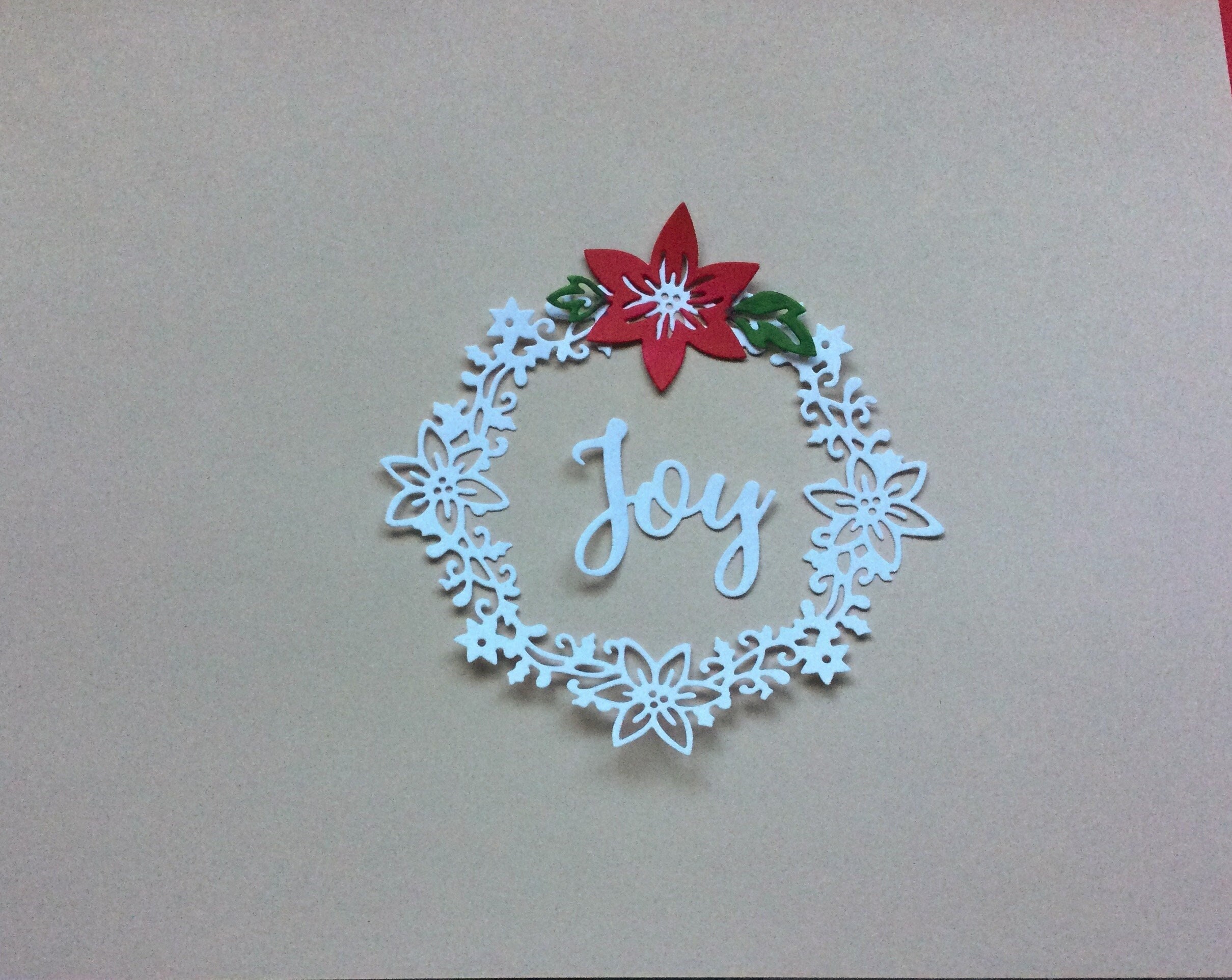 Christmas Die Cut Words Die Cut Letters DYI Paper Projects Etsy Israel