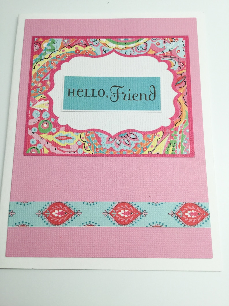 Birthday cards kraft cards Friendship cards pink cards Flock of Geese set of blank cards thinking of you cards blue cards