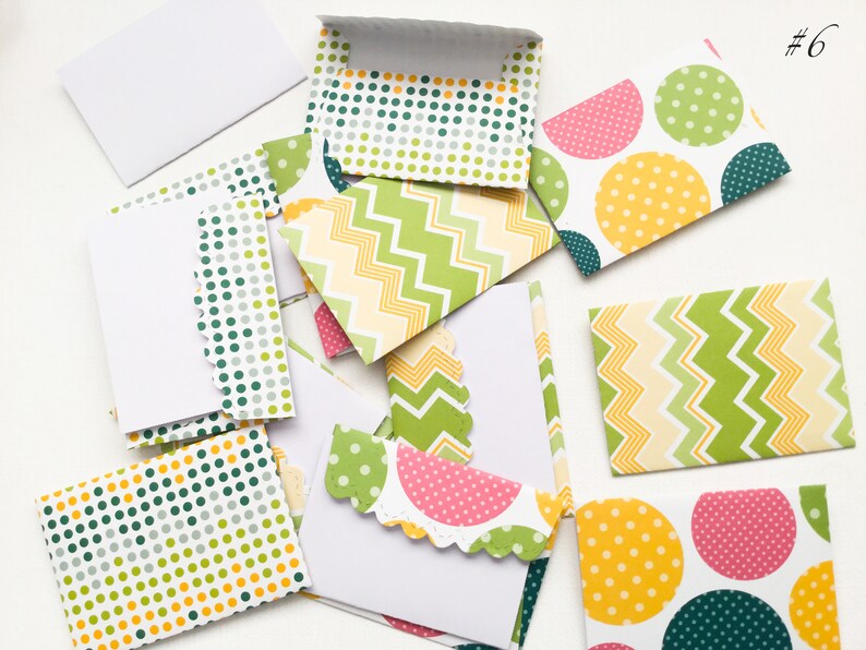 Handmade Mini Cards Mini Envelopes Wcards Etsy