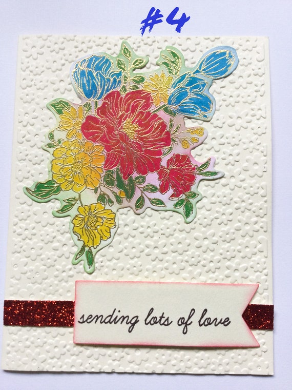 Paper Paper & Party Supplies Greeting Cards sending love Gold embossed