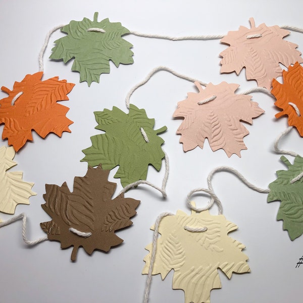 Fall Leaf Garland - Colorful Leaves - Fall Leaves garland - Thanksgiving decoration - adjustable garland - autumn garland - back to school