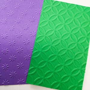 Dry embossed cardstock Embossed card fronts scrapbook embellishments image 3