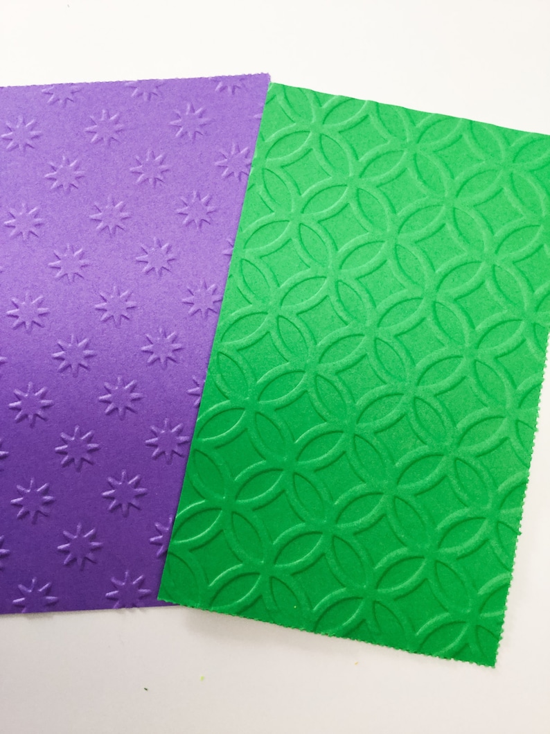 Dry Embossed Cardstock Embossed Card Fronts Scrapbook Etsy