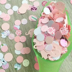 Pink Elephant Confetti: Baby Shower Table Sprinkle