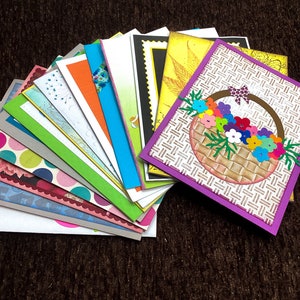 Kaufen Sie 2, erhalten Sie 1 Gratisset handgefertigte Karten, 15 lose Grußkarten, Überraschungspaket, zufällige Mischung aus Grußkarten für alle Gelegenheiten, Wcards
