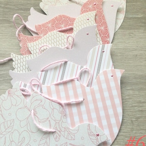 Large Dove Garland: Adjustable Bird Banner, 8 ft
