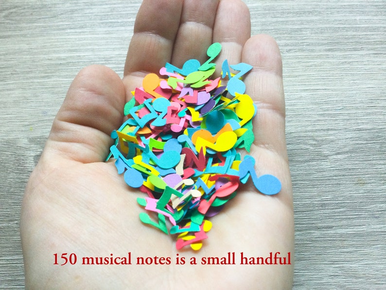 Music Notes Confetti pastel confetti Musical Instruments confetti Table sprinkle Pick your color birthday party decoration image 6
