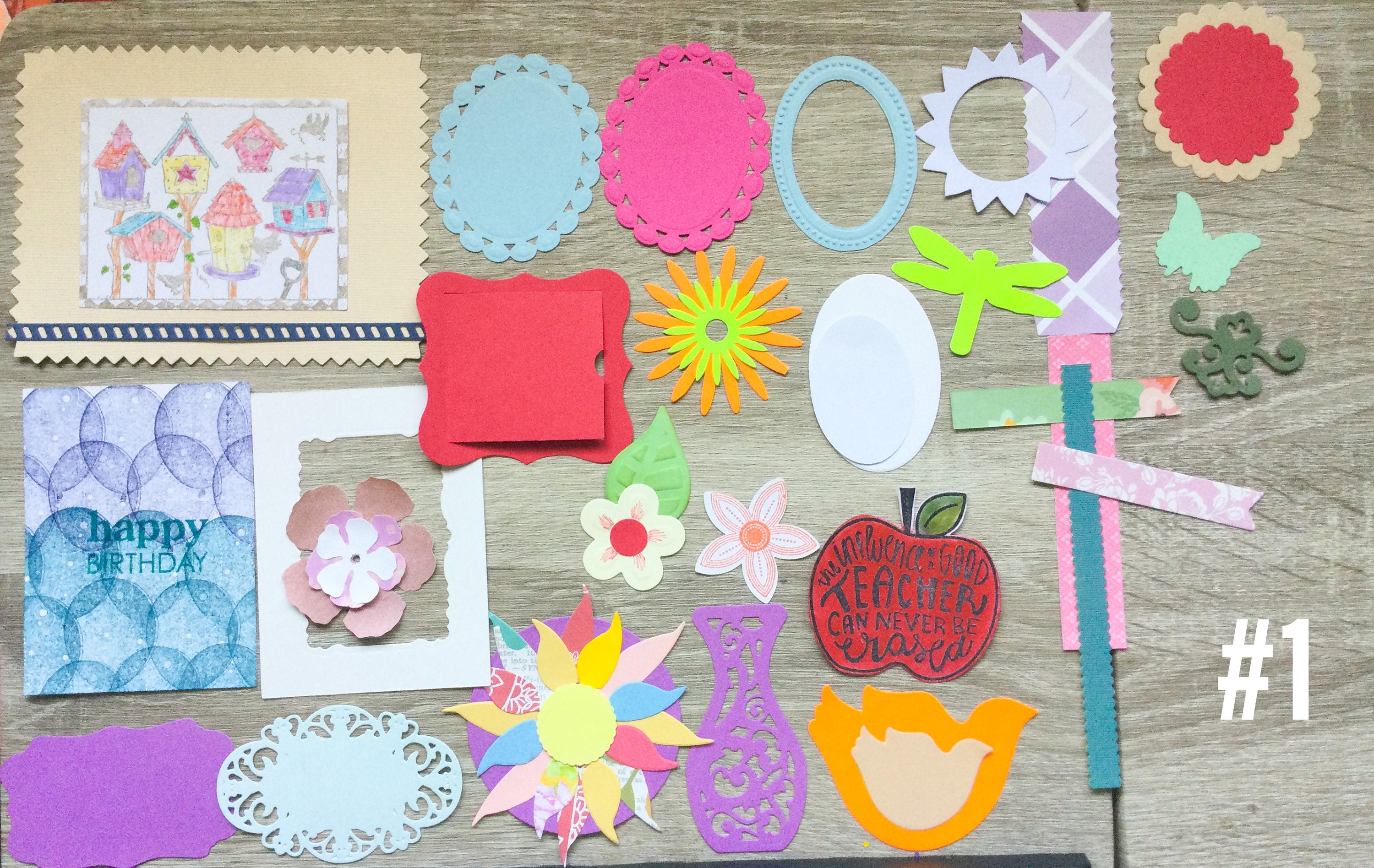 32 Assorted DIY Paper die cuts DIY crafts card making Etsy