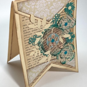 Embossed Collage Notecards: Handmade Assorted Greeting Card Set