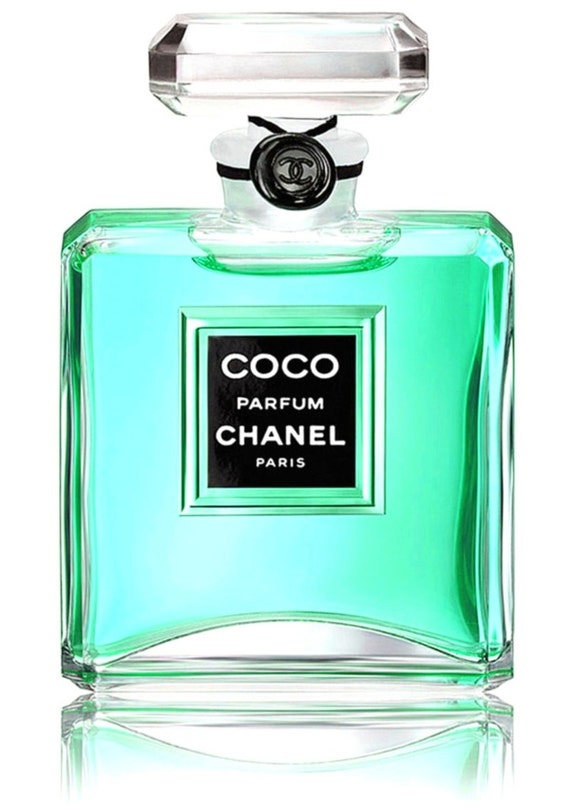 Items similar to 50 % Off CoCo Chanel Perfume Bottle Print w/ Color