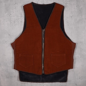 Vintage 1970s - Faux Shearling Vest