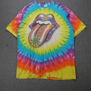 Vintage 1990s - Rolling Stones Tie Dye T-Shirt