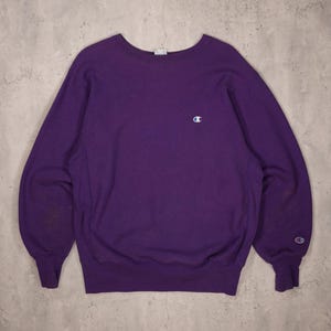 Vintage 1990s - Purple Champion Reverse Weave Sweatshirt