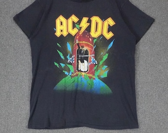 Vintage 1988 - AC/DC World Tour T-shirt - Etsy