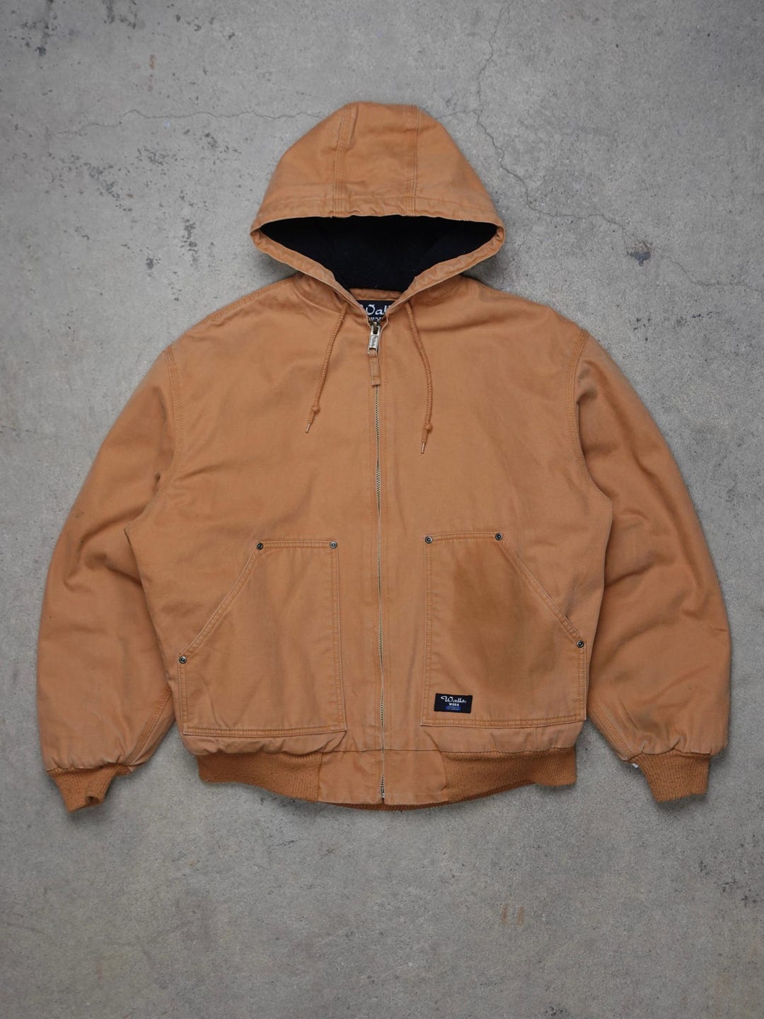 【90s】Wallo work wear zip up duck jacket 90S/2000S - WALLS DUCK CANVAS Hooded Work Jacket - Etsy