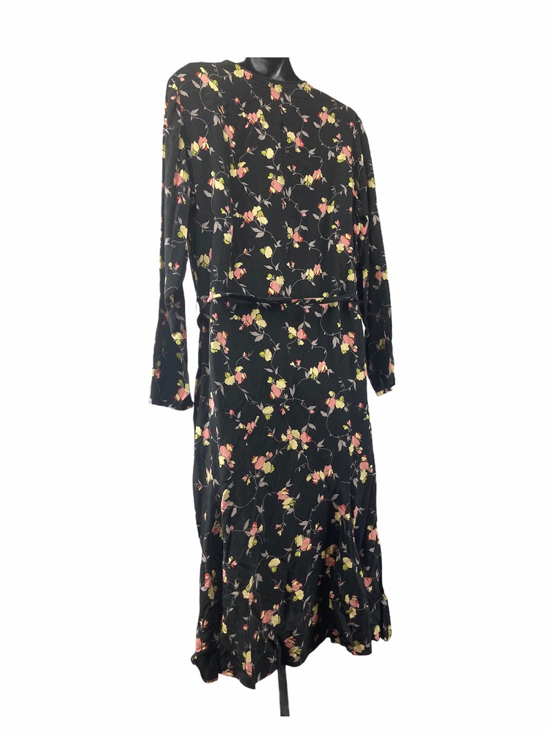 1920s Floral Flapper Day Dress